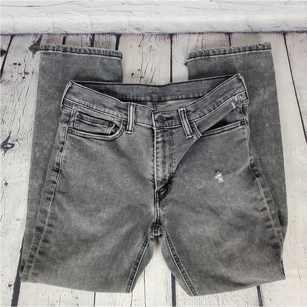 Levi's 541 Distressed Black Jeans Sz 32x30